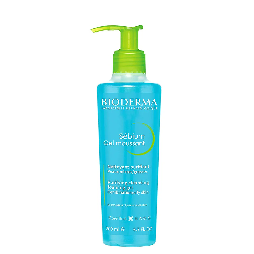 BIODERMA Sébium Gel Moussant 200ml - Nettoyant Purifiant Sébo Correcte