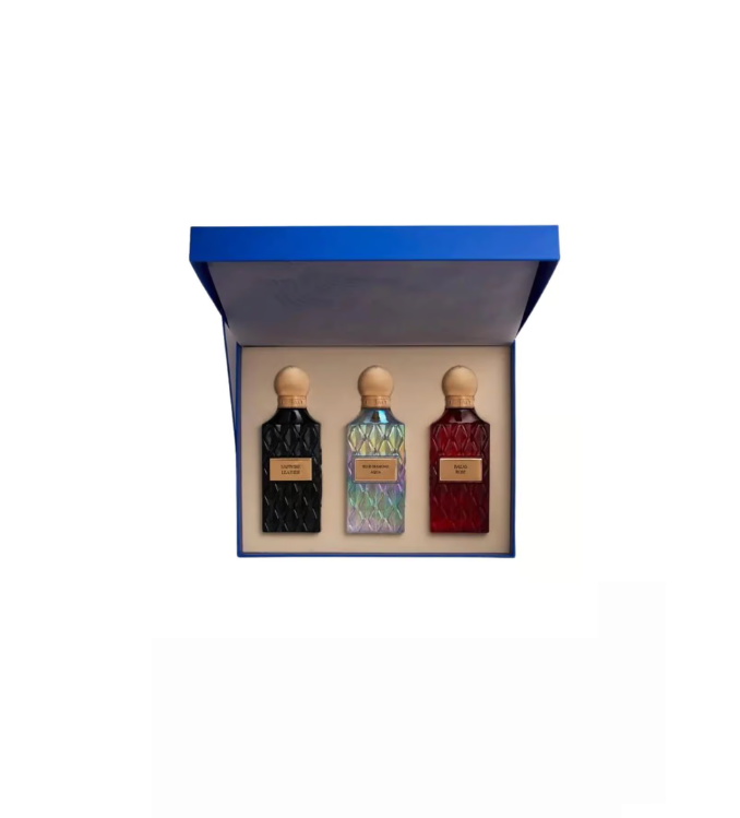 Ibrahim Al Qurashi Collection Diamant Boîte Bleue Parfum 3 en 1 par
