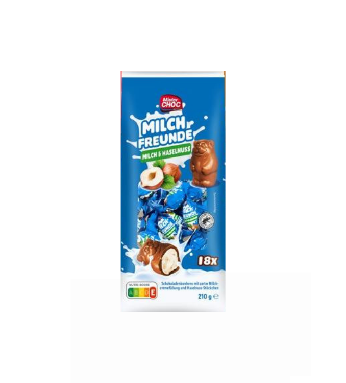 Mister Choc lait amis lait & noisette 18pièces