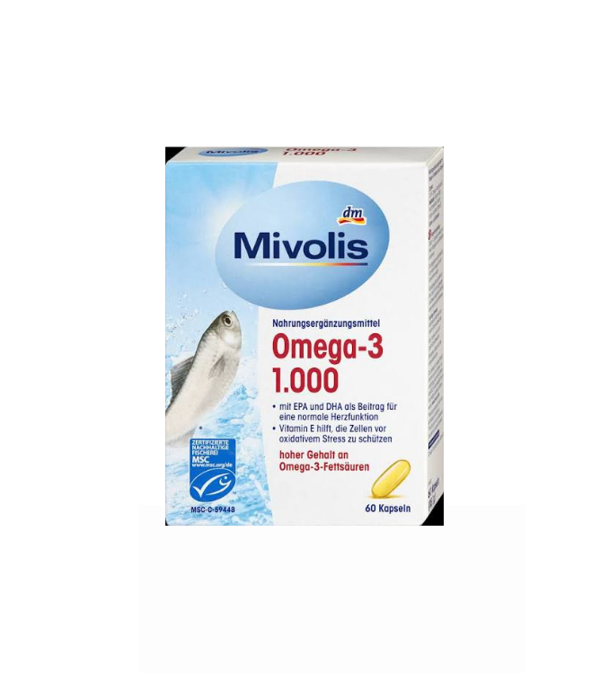 Balea  Mivolis Oméga 3, 1000, 60 capsules, 85 g