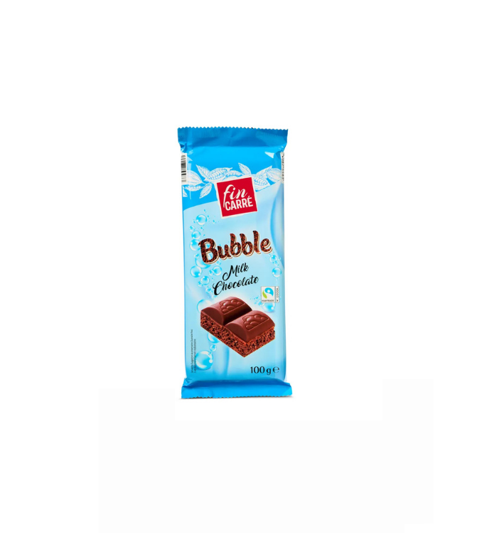 Fin carré bubble chocolat au lait 100g