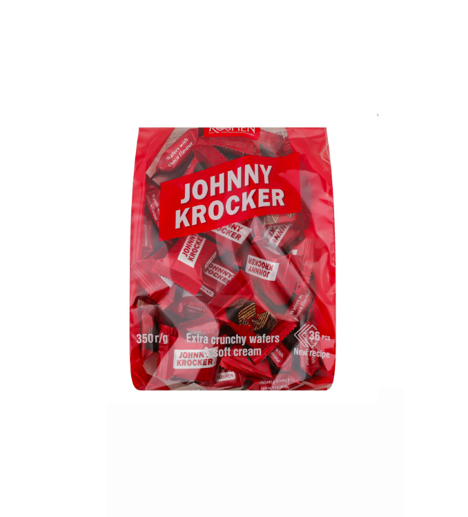 Roshen johnny krocker Gaufres fourrées au goût de chocolat 350g