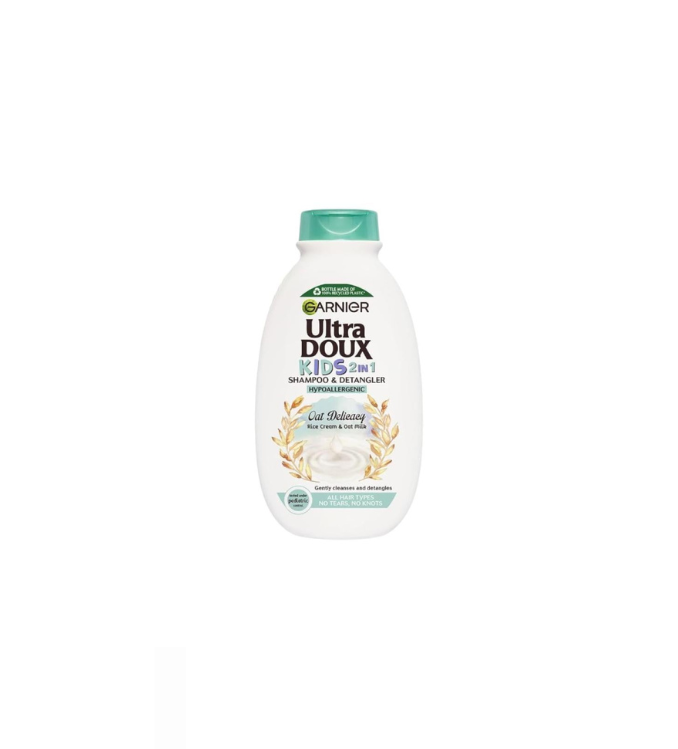 Garnier Ultra Doux شامبو للأطفال بالأرز وحليب الشوفان - 400 مل