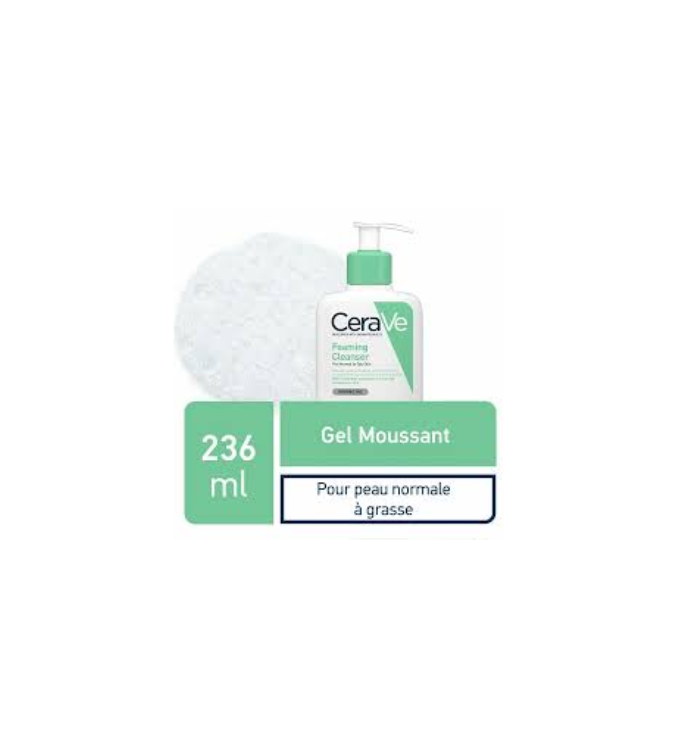 CERAVE Gel Moussant Nettoyant Peau Normale à Grasse 236ml