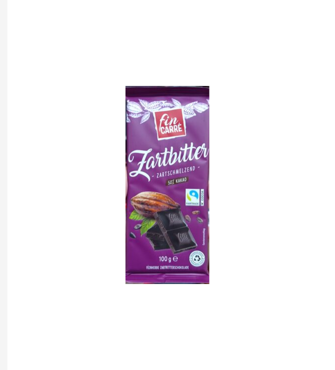 Chocolat noir 50% – carré fin – 100 g