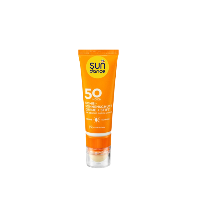 SUNDANCE Crème solaire visage combinée + stick SPF 50 (25 ml et 3 g), 1 unité