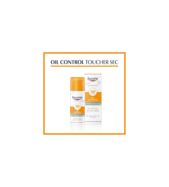 EUCERIN Sun Oil Control جل-كريم Touch Sec SPF 50+ - 50 مل