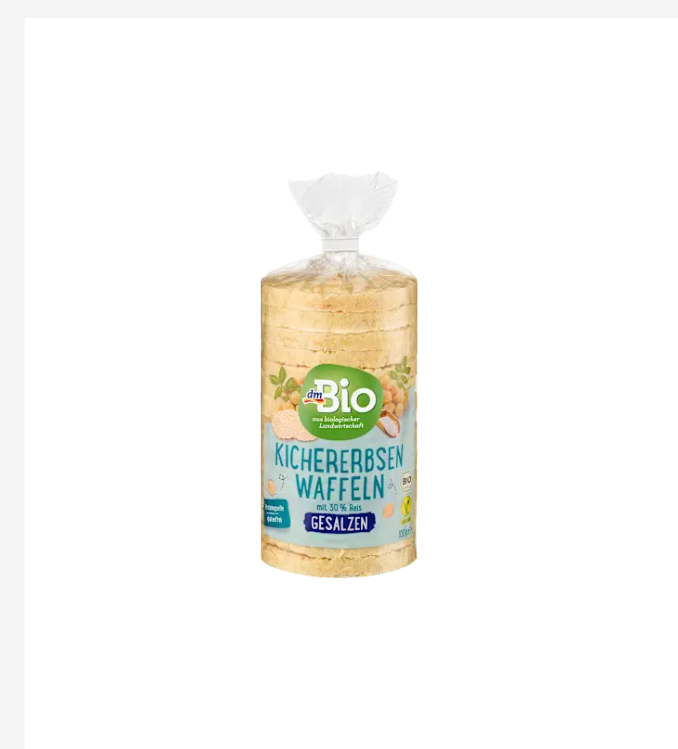 dmBio Gaufres de pois chiches salées, 100 g