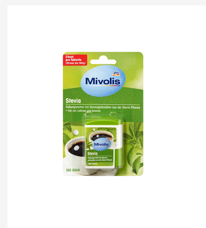 Mivolis Comprimés de stévia, 100 unités.