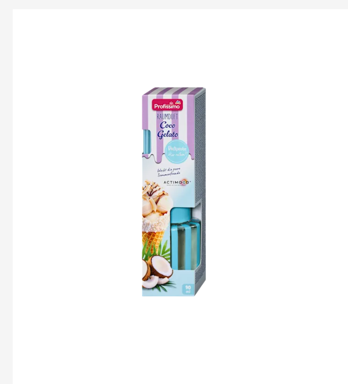 Professeur Diffuseur à bâtonnets parfumé Coco Gelato, 90 ml