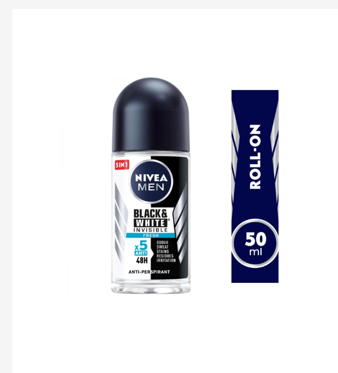 Déodorant Roll On Nivea Black & White Fresh Pour Hommes 50ml