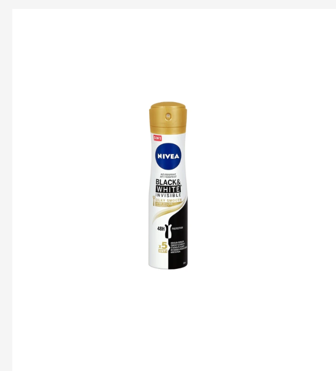 NIVEA - DEODORANT ATOMISEUR BLACK & WHITE INVISIBLE SILKY SMOOTH 200ml