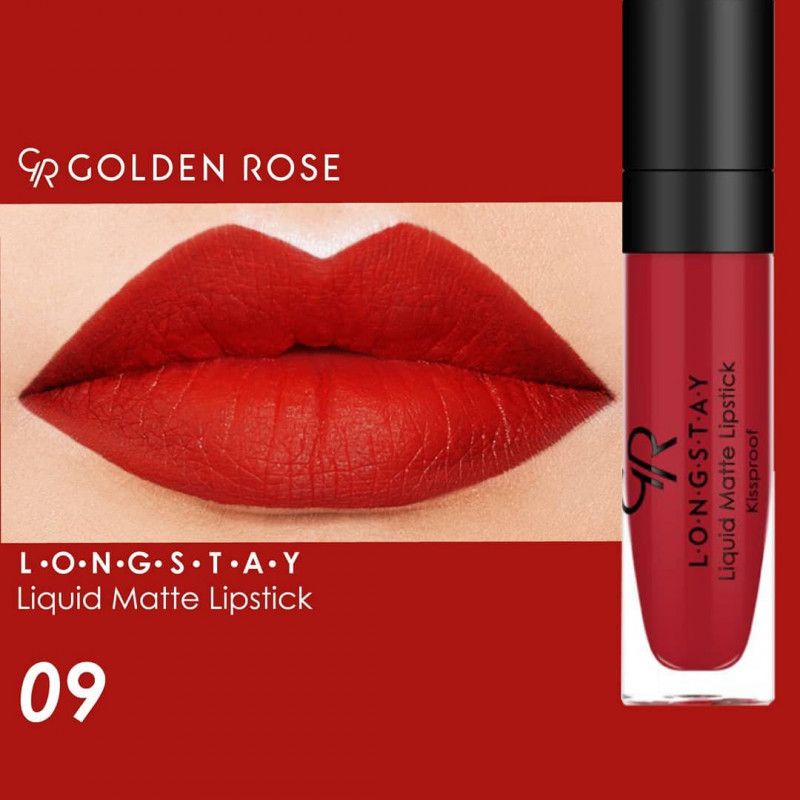 Golden Rose Rouge à Lèvres Liquide Mat Longstay — 03 Cashmere Rose