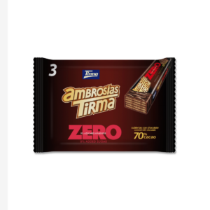 Tirma - ZERO 70% Chovolat Noir Wafers. 3pcs Pack