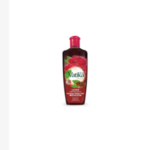 Vatika Naturals Huile de Ricin pour Cheveux 200ml | Favorise des Cheveux Plus Épais, Plus Forts et Conditionnés | Vitamines A, E, F | Sans Parabènes, Sulfates ou Silicones