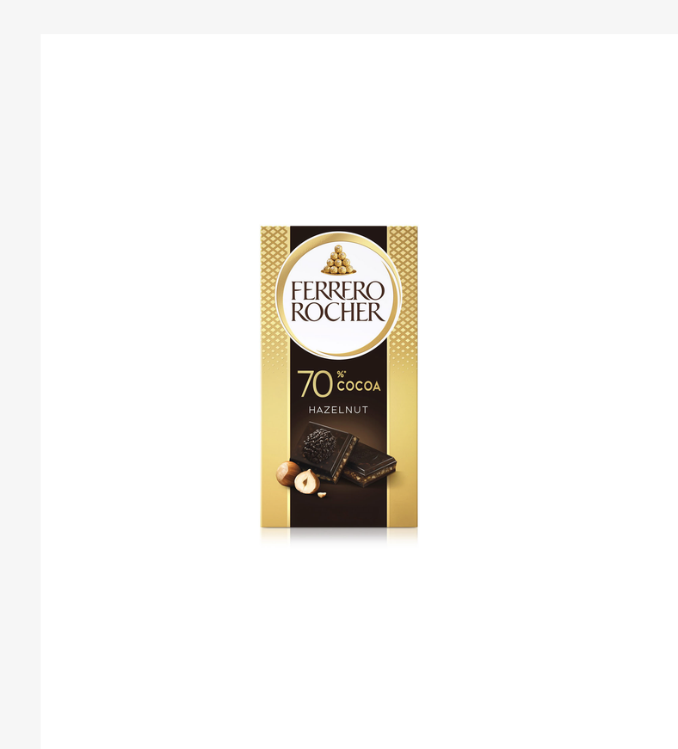 Ferrero Rocher - Barre de chocolat noir 70% 90g