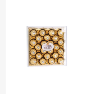 Ferrero Rocher - Pralinés au Chocolat au Lait et aux Noisettes Coffret de Chocolats 24 Pièces 300g