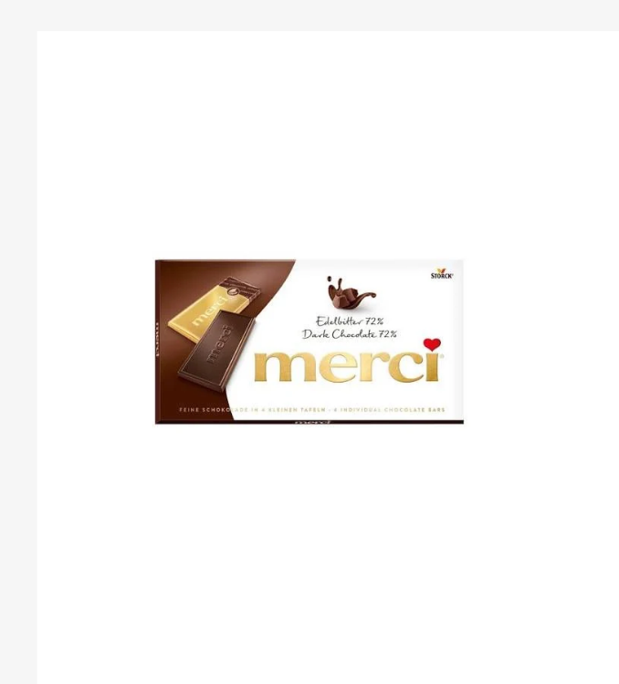 Storck Merci Chocolat Noir 72% 100 g / 3,5 oz